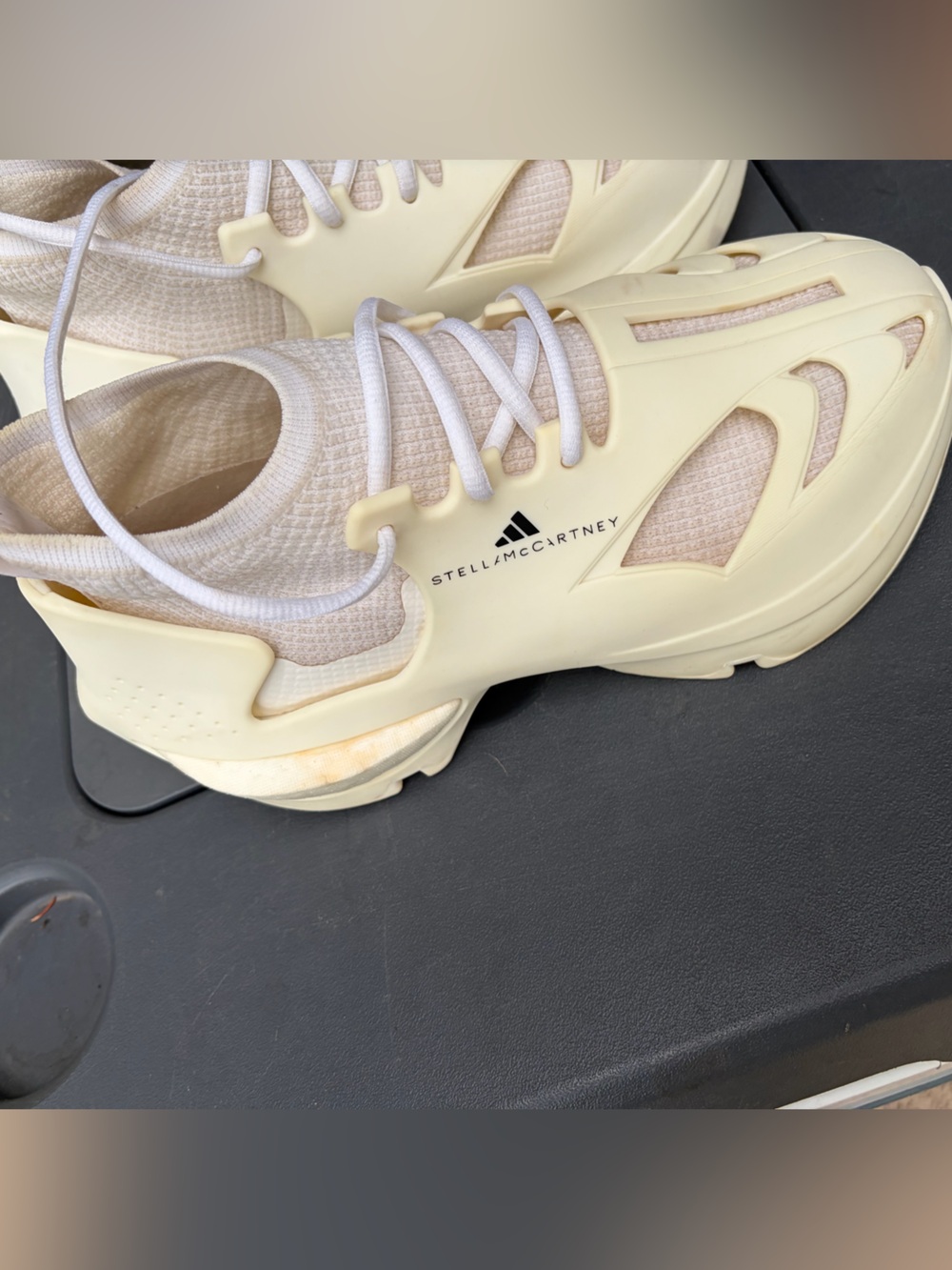 adidas by Stella McCartney Sportswear Run sneakers in the cloud beige size 5